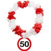 Folat Ghirlanda hawaiana con segnale stradale 50