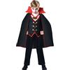 amscan 9907417 - Costume da Dracula per bambini, età 3-4 anni, multicolore