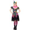 amscan 9917870 Costume da clown horror da donna, per Halloween, multicolore, taglia: 42-46
