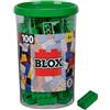 Simba 104114542 Blox, 100 mattoncini verdi per bambini dai 3 anni in su, 8 pietre, in scatola, di alta qualità, completamente compatibili con molti altri produttori
