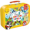 Schmidt Spiele 40591 - Set di 6 mie prime giochi in valigetta metallica, multicolore