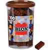 Simba Blox, 100 mattoncini marroni per bambini dai 3 anni in su, 8 pietre in scatola, alta qualità, completamente compatibili con molti altri produttori