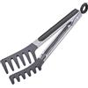 Westmark Pinze da buffet, Con scimmie forchetta in silicone e manici gommati, Lunghezza: 25,5 cm, Acciaio inox/plastica/silicone, Forchetta silicone Mini, Argento/nero, 16212270