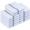 Utopia Towels - 200 GSM Asciugapiatti, 38 x 64 CM, Asciugamani Da Cucina In Cotone, Set Di Asciugamani Da Bar e Da Tè Morbidi e Riutilizzabili (12 Confezioni, Grigio)