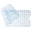 XIAOMAOMAO 100 x 40 cm Tappeto antiscivolo doccia, in PVC di gomma naturale con ventosa, tappetino da bagno extra lungo, per macchina da doccia, lavabile (Trasparenza)
