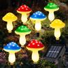 Kyduu 8 Pezzi Lampade Solari a Fungo, Luci Solari a Fiori, Lampade Solari per la Decorazione Esterna, IP65 Impermeabile Luci Decorative da Giardino a Energia Solare,per Giardino,Prato,Cortile,Sentiero