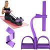 Flintronic Fascia di Resistenza a Pedale, Corda Elastica con 4 Tubi, Corda Elastica di Trazione Multifunzione, Elastico con Pedali, Allenatore Addominali per Vita/Bracci/Gambe/Dimagrante/Allenamento