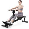 Ejoyous Vogatori per Casa Pieghevole da Interno, Attrezzatura da Canottaggio con Resistenza Regolabile con Display Digitale, Vogatore Per Allenamento Per Palestra, Remoergometro Rowing Machine