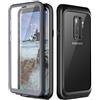 Prologfer Cover per Samsung Galaxy S9 Plus, protezione robusta a 360 gradi, protezione schermo integrata, custodia trasparente anti-shock antipolvere per Samsung Galaxy S9 Plus, colore: Nero