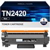 HALLOLUX TN2420 Toner, Alta Capacità, fino a 3000 Pagine, Compatibili per toner Brother TN2420 TN2410 TN-2420 TN-2410 per Toner Brother MFC-L2710DW L2710DN L2730DW L2750DW DCP-L2510D (Nero, 1 Pack)