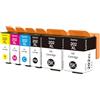 Kamo 202XL Cartucce Multipack Compatibile con Epson 202 XL Cartuccia di Inchiostro, per Epson Expression Premium XP-6000 XP-6005 XP-6100 XP-6105 (2X Nero, 1x Foto Nero/Ciano/Magenta/Giallo)