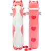 Mewaii Peluche Cuscino Kawaii Lungo Gatto Rosa 50CM per Bambina Cuscino di Peluche Animali Giocattoli Abbraccio Morbido Cuscino Giocattolo Regalo per Ragazza 3 anni in su