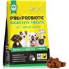 NIFEISHI Probiotici per Cani, 60 Compresse Probiotici Cane ed Enzimi Digestivi Snack Masticabili per Tutti Cani, Probiotico Digestivo per Cani, Probiotici Cane Prurito