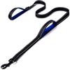 Eyeleaf Guinzaglio per Cani 1,5 Metri Riflettente e Forte con Doppio Manico Imbottite Resistente Nylon Guinzaglio per Cani Taglia Grande Media nero+blu
