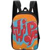 LafalPer Zaino da Città Classico Adulto Donna Casual Daypacks Moda Zaino Scuola Elementare Stampa per Ragazze Ragazzi Graffiti hip hop