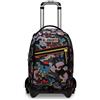 Seven S.p.a. Seven Trolley Scuola Jack 3 Ruote - DYE ON - Zaino Sganciabile - Uso 3in1 - Tasca Interna Porta Borraccia - Maxi Capienza - Trolley Scuola, Trolley Viaggio Bambini - Rosso