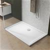 Parama Piatto doccia 80x120 cm bianco lucido bordato in acrilico rinforzato | Asteios