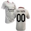 MAESTRI DEL CALCIO Maglia Milan 2024 2025 Away Bianca Replica Ufficiale Adulto Bambino Personalizzabile