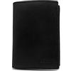 Charmoni - 12 V - Portafoglio da uomo grande classico - Portafoglio da uomo grande - Portafoglio da uomo in vera pelle - Portafoglio RFID, 12 V Nubuck Rfid Nero, taglia unica, Classico