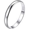 Suplight Anello Donna Argento 925 Rosario Anello Semplici in Argento 925, Misura 25 Fedina Donna Argento 925 Confezione Regalo-Larghezza 3 mm