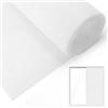 Brelet Rete Zanzariera per Finestra, 120 x 250CM Fibra di Vetro Telo Ricambio, Zanzariera per Finestre e Porte, Realizzazione Zanzariere a Telaio Fisso, Tagliabile Rotolo Colore Bianco