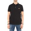 Ellesse Polo Uomo Manica Corta Logo Patch Ricamo 100% Cotone (Black, L, l)