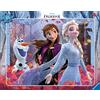 Ravensburger Kinderpuzzle - 05074 Magische Natur - Rahmenpuzzle für Kinder ab 4 Jahren, Disney Frozen Puzzle mit Anna und Elsa, mit 35 Teilen
