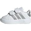 adidas Grand Court 2.0 Cf I, Sneaker Unisex - Bambini e ragazzi, Ftwr White Matte Silver Ftwr White, 24 EU