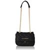 Valentino by Mario Valentino Ocarina, Satchel Donna, Nero, 8x13.5x18.5 Centimeters (B x H x T)