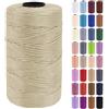 Uiopa Fettuccia per Borse a Uncinetto, 3mm x 200m Filato Uncinetto in Polipropilene, Filo Crochet Yarn per Borse, Fai da Te, Decorazioni, Artigianato