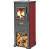 STUFA LEGNA BERNA LUX BEIGE o ROSSO 5.3 Kw
