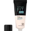Maybelline New York Fondotinta Fit Me Matte&Poreless, Finish Opacizzante e Fissante, Tonalità: 35 Fair Porcelaine