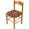 HomeLife Coprisedie Cuscini per sedie da cucina set da 6 Pezzi Made in Italy | Copri Cuscini Sedie Cucina con Imbottitura Sfoderabile | Copriseduta sedie Jacquard con Alette Fantasia Flora Marrone