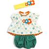 Miniland - Set Calor Blusa Vestito per Bambole da 40 cm, Colore: Giallo, 38-40 cm (31562)
