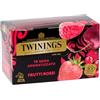 Twinings Tè Nero Aromatizzato ai Frutti Rossi, Gusto Morbido e Dolce, Infusi e Tisane, 1 Confezione da 20 Filtri
