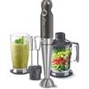 Sencor minipimer immersione SHB 560, frullatore a immersione 4 in 1, frullatore elettrico con bicchiere da 800ml, tritatutto elettrico, fruste elettriche, potenza da 1200w, 20 velocità (nero)