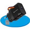 sonero caricatore USB-C, 1x porta USB-C da 30 watt, caricatore rapido GaN, alimentatore USB, caricatore per telefoni cellulari con rilevamento automatico della corrente di carica, nero