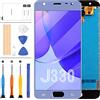 LADYSON 5 pollice Per Samsung J330FN Schermo di Ricambio Per Galaxy J3 PRO LCD J3 PRO 2017 Schermo J330 DUOS J330G J330L J330DS J3300 J330F Display Touch Digitizer Vetro Assemblaggio TFT Kit di (Blu)