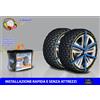 MICHELIN CATENE DA NEVE 195 55 R16 OMOLOGATE easy grip set kit ruote gomme antighiaccio