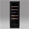 Ⓜ️🔵🔵🔵 LES PETITS CHAMPS CAVCEDB17 - Cantinetta TOTAL BLACK per 17 bottiglie, NERA, 2 ZONE di temperatura, No-Frost, anti-UV, SILENZIOSA, filtro carbone, ANTIVIBRAZIONE