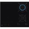 ELEC AEG CN071436DH Piano Cottura a Induzione Misto Gas ed Elettrico Da incasso 60 cm Nero Combi 4 Fornello(i)