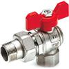 TIEMME RACCORDERIE S.p.A. 2180 Valvola Sfera 90° Ni Oring Per Coll 3/4 Iso228 Leva Farfalla Rossa Tiemme Racc. 2120005
