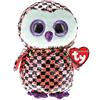 Ty Flippables - Peluche a forma di gufo con paillettes, brillante