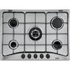 DELO De'Longhi YAF57ASV Piano Cottura Acciaio inossidabile Da incasso Gas 5 Fornello(i) - YAF 57 ASV