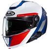 Hjc Casco Moto Modulare P/J Hjc i91 BINA MC21 Bianco Blu Rosso