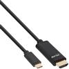 InLine cavo USB Display, spina USB tipo C a spina HDMI (DP Alt Mode), 4K2K, nero, 3m