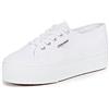 Superga Women's 2790 Platform Sneaker, White, 6.5