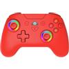 Subsonic - Joystick senza fili per Switch / Switch oled - Wireless controller bluetooth con LED, vibrazione e giroscopio - Rosso