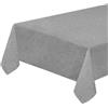 emmevi Tovaglia Tavolo Cucina Antimacchia Bordata Plastificata Copritavolo 135x230 Cm Antracite Pastello