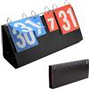 Butyeak Tabellone Segnapunti Sportivo, Sport Scoreboard Multifunzionale a 6 Cifre, Tabellone Segnapunti di Gioco,Tabellone Segnapunti Portatile, Tabellone Segnapunti Flip, per Basket, Calcio, Badminton,Tennis